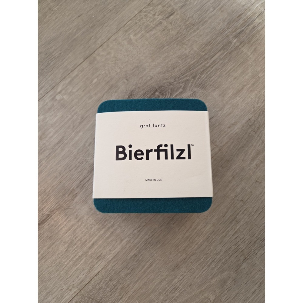 Bierfilzl Felt Coasters Graf Lantz 6 Pack Merino Wool Square Multicolor